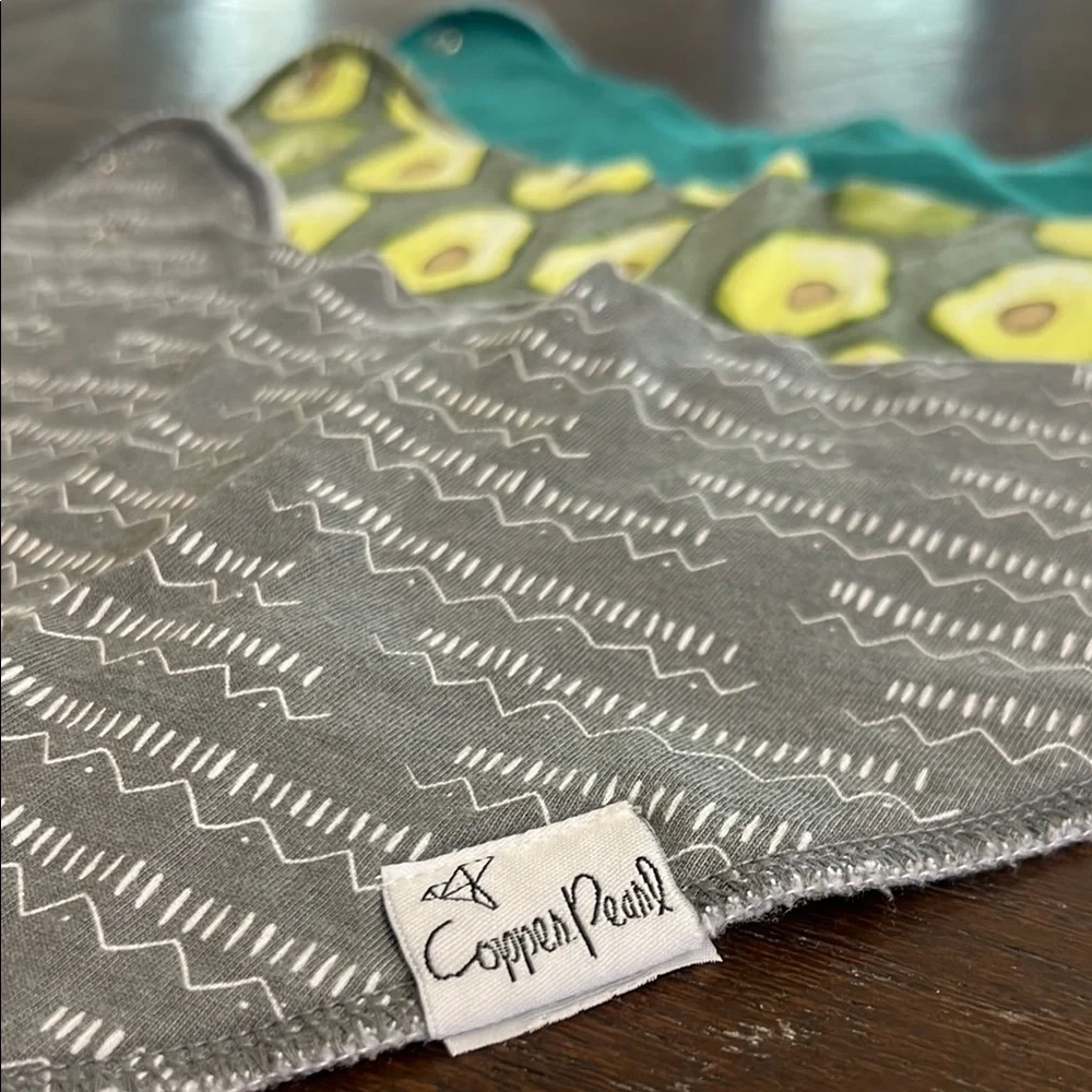Copper Pearl Bandana Bib Set NWOT